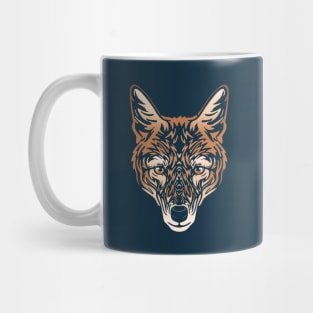 Ethiopian Wolf Face Mug